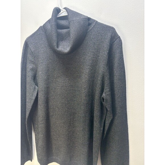 Pendleton Womens Turtleneck Sweater Merino Wool Long Sleeve Black Xl - Picture 2 of 11